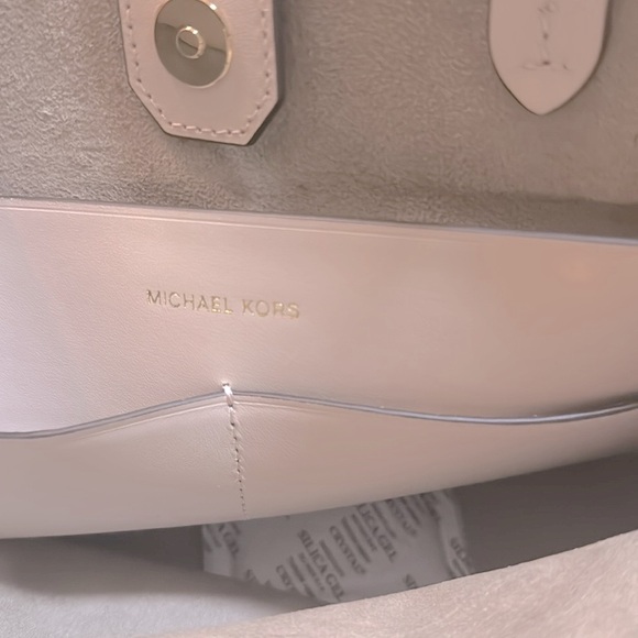 MICHAEL KORS Hamilton Legacy Large Leather Belted Satchel - Picture 9 of 11